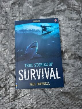 Born Hardcover Survival Stories Book - Blue